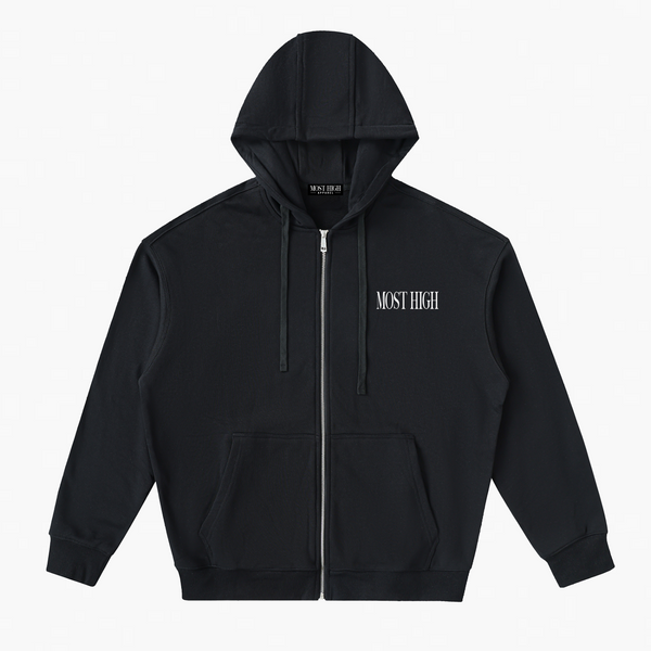 MOST HIGH ZIP HOODIE